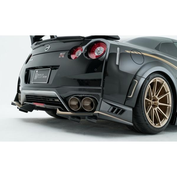 ロウェン GT-R R35 後期 リアバンパーエクステンション FRP 素地