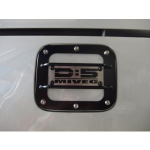 デリカD5(後期） フューエルリッドプロテクター　ロゴパネルデザイン ロードハウス デリカ D5 後期 フュエルリッドプロテクター ブラック