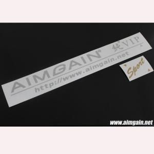 送料無料 AIMGAIN ブランドステッカー ＜純VIP SPORT＞