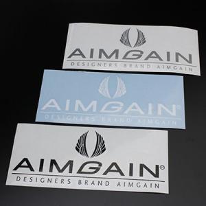 フェンダーパネル用エンブレム（2PCS）【黒プレート×シルバーAIMGAIN