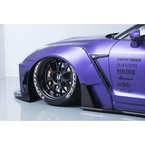 送料無料 GT-R R35 AIMGAIN GT type2  フロントワイドフェンダー (50ｍｍワイド)｜autovillage