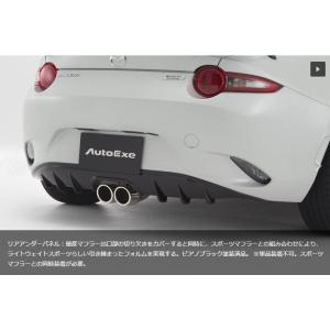 ロードスター RF ND5RC ND-05 Styling Kit スポーツマフラー装着車用リアアンダーパネル 塗装済 ピアノブラック