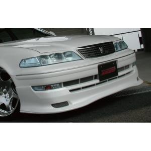 マークII JZX100 フロントハーフ 前期 エアロ FRP 未塗装 社外品 MARK