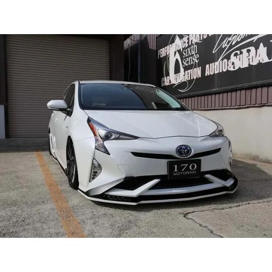 シックスセンス プリウス 50 前期 フロントリップスポイラーVer2&amp;専用アンダーリップスポイラー...