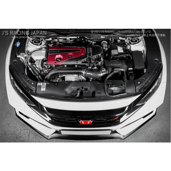 ジェイズレーシング シビック TypeR FK8 EVENTURIエアインテークシステム ブラックカ...
