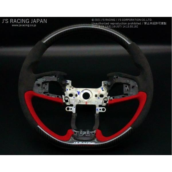 ジェイズレーシング シビック TypeR FK8 前期/後期 スポーツステアリング カーボン/アルカ...