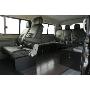 ワイドボディ 0系 ハイエース 10人乗り Gl H24年6月以前 車中泊 ベッドキット 6枚式 ベッドキット マットカラー サ ワゴン Autovillage ハイエース 6枚式 波道 13 床板パネル スーパーダーク セット オートヴィレッジ