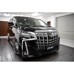 ノブレッセ アルファード 30系 後期 マークレスグリル 純正グリル色+