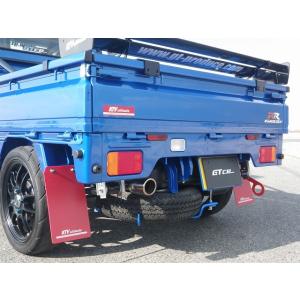 GTカープロデュース 軽トラック汎用 大型マッドフラップ リヤ レッド 