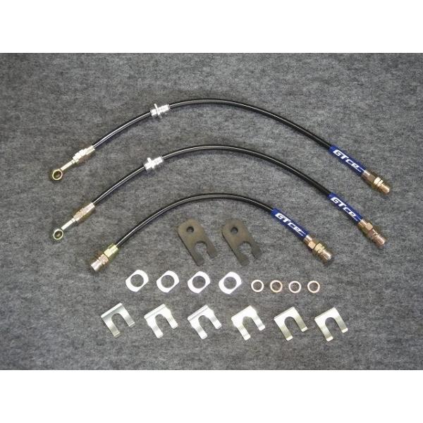 GTカープロデュース ミニキャブトラック DS16T ステンメッシュブレーキホース 1台分4本セット...