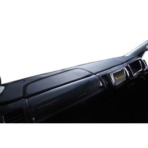 ブラック×ブラックステッチ) レザーダッシュボードパネル ハイエース