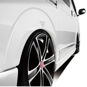 CRS essex オーバーフェンダー(25mm) 070(ホワイトパール) ハイエース