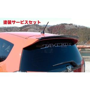 タケローズ フィット GE8 RS 後期 リアウイングプラス FRP : オート