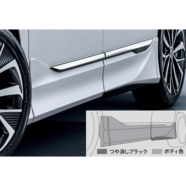 モデリスタ ノア 90系 S-Z/S-G サイドスカート (ユニバーサルステップ付車) 塗装済 アテ...