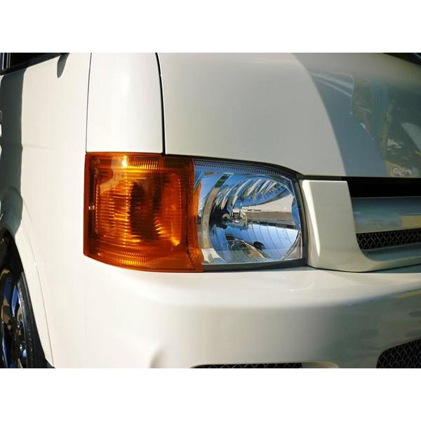 ワールドコーポレーション ハイエース 200系 ワイドボディ 前期 コーナーレンズカバー オレンジ