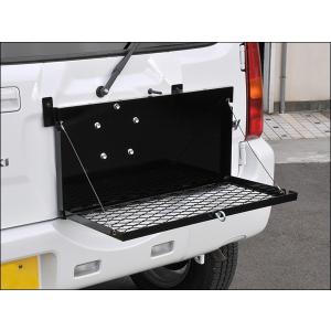ジムニー　JB23W　折りたたみ式リヤゲートキャリア、テーブル ワイルドグース ジムニー JB23 折りたたみ式リアゲートキャリア