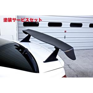 ダムド WRX S4/STI VAG/VAB レーシングリアウィング 塗装済 ピアノ