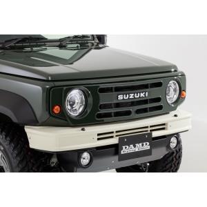 ジムニーJB64 JB74 フロントグリル グレー ダムド ジムニーシエラ JB74 the ROOTS フロントグリル 塗装済