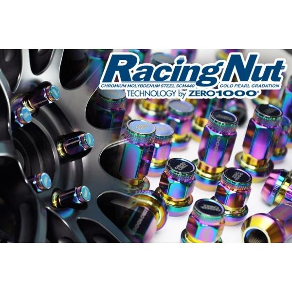 ゼロ1000 レーシングナット 45mm貫通 M12×P1.25 (16本)
