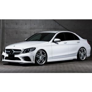 色番号塗装発送 Cクラス ベンツ Cクラス W5 Amg C180 C0 C0 Avantgarde 4matic C2d Avantgarde Amg Line 後期 Prussian Blue フロントハーフスポイラー Led付属 p Autovillage オートヴィレッジ