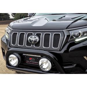 トヨタ ランドクルーザー150 エルフォードフロントグリル ブラック ELFORD エルフォード フロントグリル ランドクルーザープラド150 2017