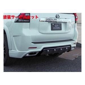 リアバンパースポイラーTRD プラド150後期　070 ホワイトパール　カスタム TRD ティーアールディー ランドクルーザープラド 150 後期 リア
