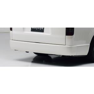 ハイエース 200 1-4型 標準ボディ リアフラットバンパー マフラー穴無