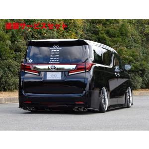 バタフライシステム ヴェルファイア 30系 Zグレード 前期 リアバンパー 