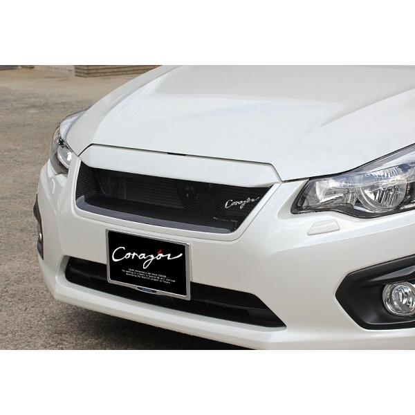 コラゾン インプレッサ スポーツ/G4 GP/GJ A型- カーボン フロントグリルS 塗装済 ヘキ...