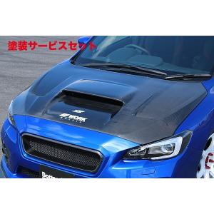 WRX STI VAB/S4 VAG ボンネット (ダクト付) カーボン製 : エアロ