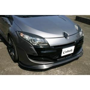 コバルト ルノー メガーヌ RS 前期 フロントリップスポイラー カーボン製