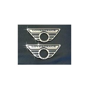 ハルトデザイン MINI R55/56 専用ドアロックウィングプレート Love＆Peace