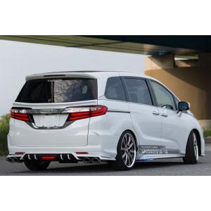 宅送 関西 関東限定 取付サービス品 ブイビジョン オデッセイ Rc1 2 リアアンダースポイラー 純正色塗装済 プレミアムディープロッソ 人気激安