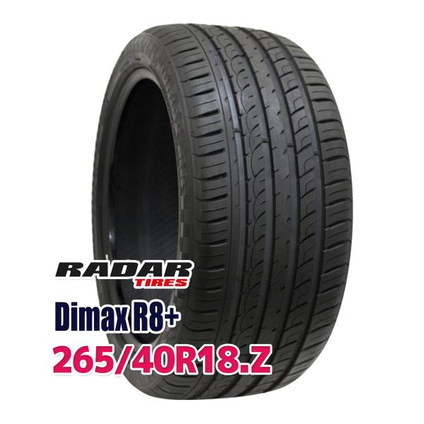 タイヤ サマータイヤ Radar Dimax R8+ 265/40R18 101Y XL