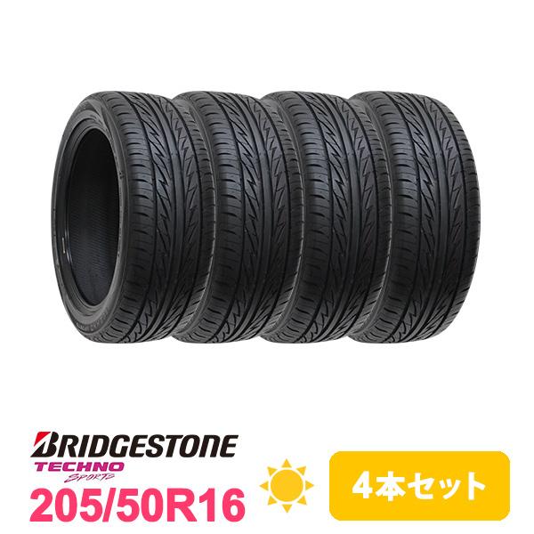 4本セット 205/50R16 タイヤ サマータイヤ BRIDGESTONE TECHNO SPOR...