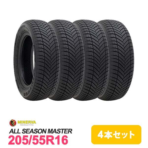 4本セット 205/55R16 タイヤ オールシーズンタイヤ MINERVA ALL SEASON ...