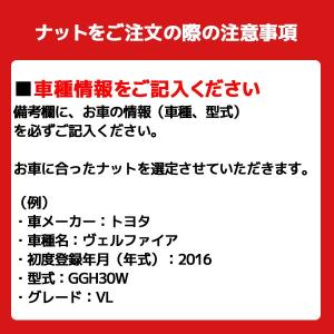 ホイールナット1台分(ブラック)の詳細画像1