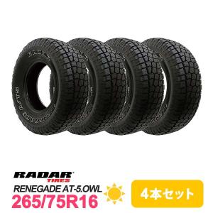 4本セット 265/75R16 タイヤ サマータイヤ Radar RENEGADE AT-5.OWL｜autoway