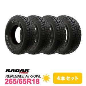 4本セット 265/65R18 タイヤ サマータイヤ Radar RENEGADE AT-5.OWL