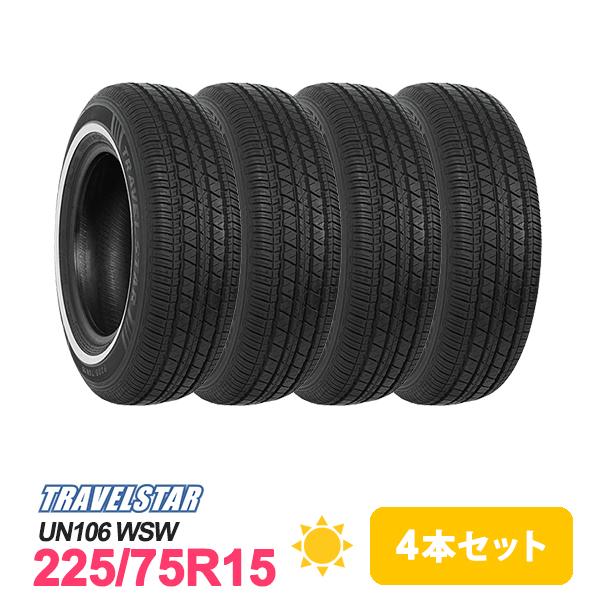 4本セット 225/75R15 タイヤ サマータイヤ TRAVELSTAR UN106 WSW