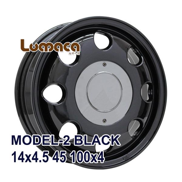 【4枚セット】 LUMACA MODEL-2 14x4.5 45 100x4 BLACK