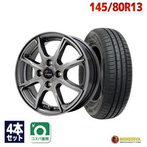 145/80R13 サマータイヤ ホイールセット MINERVA 209 送料無料 4本セット