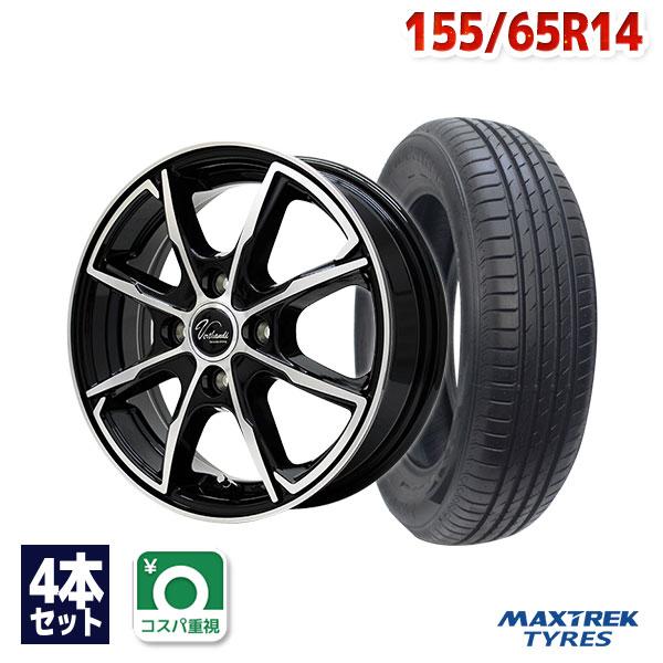 155/65R14 サマータイヤ ホイールセット MAXTREK MAXIMUS M2 送料無料 4...