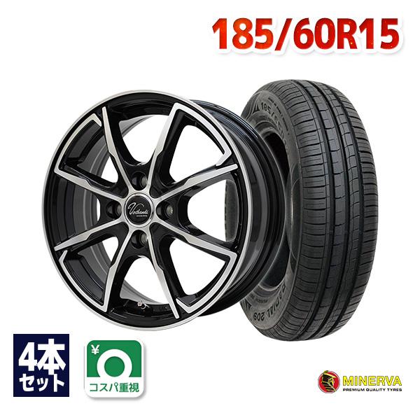 185/60R15 サマータイヤ ホイールセット MINERVA 209 送料無料 4本セット