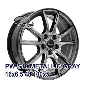 【4枚セット】 Verthandi PW-S10 16x6.5 +48 100x5 METALLIC GRAY｜autoway