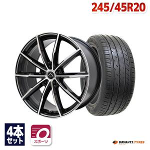 245/45R20 サマータイヤ ホイールセット MINERVA F205 送料無料 4本 