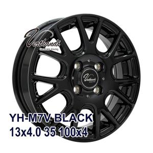 【4枚セット】 Verthandi YH-M7V 13x4.0 +35 100x4 BLACK｜autoway