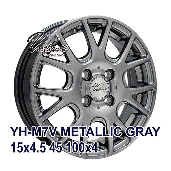 【4枚セット】 Verthandi YH-M7V 15x4.5 +45 100x4 METALLIC...