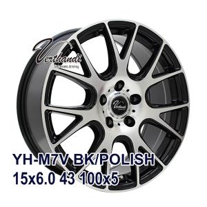 4枚セット】 Verthandi YH-S25V 15x6.0 +43 100x5 BK/POLISH