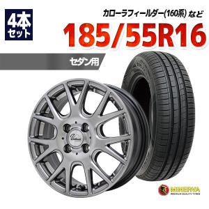 185/55R16 サマータイヤ ホイールセット MINERVA 209 送料無料 4本セット｜autoway